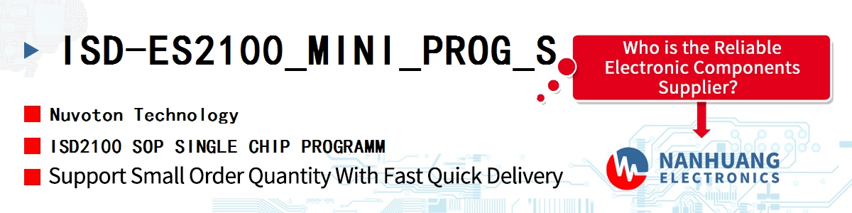 ISD-ES2100_MINI_PROG_S Nuvoton ISD2100 SOP SINGLE CHIP PROGRAMM