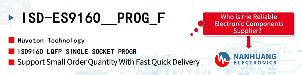 ISD-ES9160__PROG_F Nuvoton ISD9160 LQFP SINGLE SOCKET PROGR