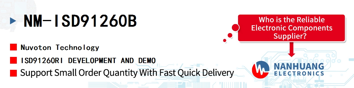 NM-ISD91260B Nuvoton ISD91260RI DEVELOPMENT AND DEMO