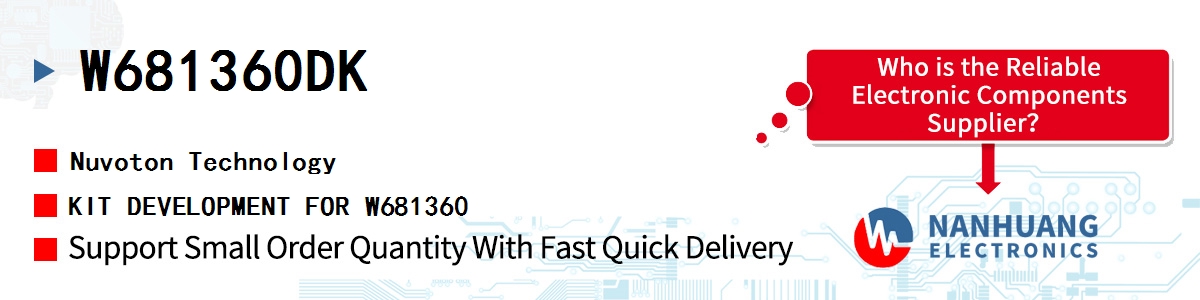 W681360DK Nuvoton KIT DEVELOPMENT FOR W681360