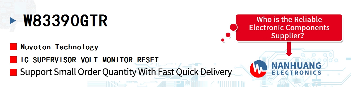 W83390GTR Nuvoton IC SUPERVISOR VOLT MONITOR RESET